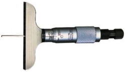 440Z-3L Starrett Depth Micrometer, 0-3* Range, .001* Grad, with 2-1/2* base, 3 rods, in case