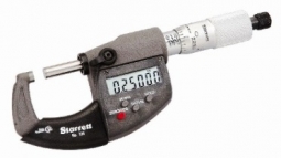 796.1XRL-1 Electronic Outside Micrometer, 0-1* Range, Carbide Faces, Ratchet Stop, IP67 w/o output