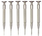 S555Z-6 Starrett Jewelers Screwdriver Set (.025-.100 / 0.6-2.5mm)