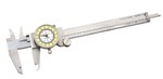 1202F-6 Starrett Dial caliper 0-6" with white dial in case  Fractional