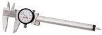 120A-6 Starrett 0-6" Dial Caliper with white Dial in Fitted Plastic Case