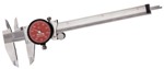 R120A-6 Dail Caliper with Red Dial Fitted Plastic Case 0-6"