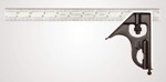 11H-4-4R Starrett 4" Combination Square, Cast Head, 4R Graduation