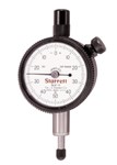 81-241J Starrett Dial Indicator, 0-100 dial reading,  .001" grad., .250 range, 1 11/16 dia dial