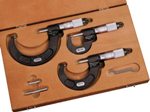 ST216AXRLZ Starrett Digital Micrometer Set 0-3", .0001" Grad, Carbide Faces,  in Case