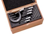 S436.1CRLZ  Outside Micrometer Set  (0-6" Range, Standards  in Case)