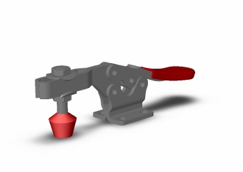 thumbnail image 2 of DE-STA-CO 225-U Horizontal Handle Hold Down Clamp With U-Bar & Flanged Base 2 of 13