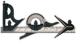 Combination Set w/ Square, Center & Protractor Heads