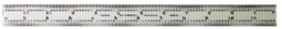 CB24-16R Starrett 24* Satin Chrome Blade for Combination Squares / Bevel Protractors 16R Graduation