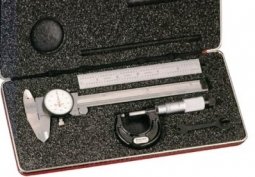 S909Z Starrett Basic Precision Measuring Tool Set (Inch) in Case