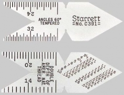 C391 Starrett American Unified National Standard 60??ﾮ Center Gage