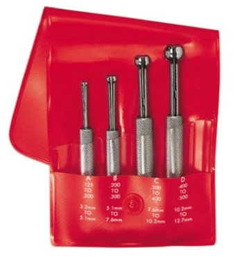 S829EZ Starrett Small Hole Gage in case (.125-.500 / 3.2-12.7mm)