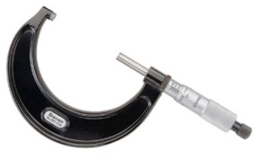 436RL-10 Starrett Outside Micrometer, 9-10* Range, .001* Grad, Ratchet Stop, Lock Nut
