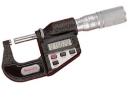 733XFL-1 Starrett Electronic Outside Micrometer, 0-1* Range, Carbide Faces,  with output