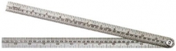 471 Starrett Steel Folding Rule with Circumfernece Measurements