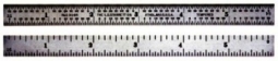 C304R-6 Starrett Steel rule ( 1/2* wide  x 1/64* thick ) 6*  Full-Flexible, 4R graduation