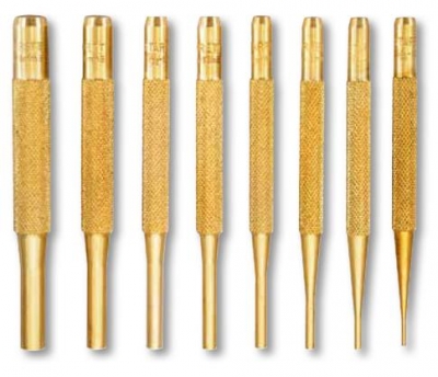 4 Piece Brass Pin Punch Set