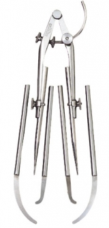 85D Starrett 9* Carpenters and Sheet Metalworkers Improved Extension Divider with Calipers Legs