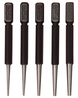 S800PC Starrett Square Head Nail Set, (Set of 5)