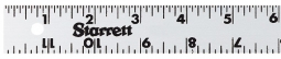 ASE-60 2" x 60" Starrett Aluminum Straight Edge 1/8" Reading on One Edge 1/16" on the Other