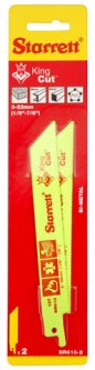 BR618-2 2pkg, 6"x3/4x.035x18t Straight King Cut Fire Rescue & Demolition Reciprocating Blades